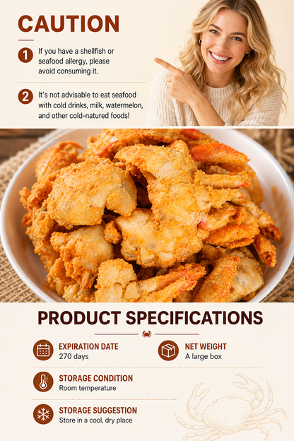 🦀Alaskan Snow Crab Ready-to-EatCrispy Crab -Evan